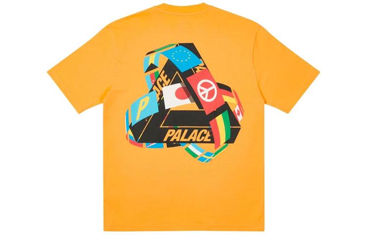 PALACE National Flag Triangle Print Short Sleeve T-shirt T