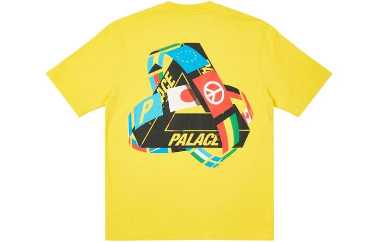 PALACE National Flag Triangle Print Short Sleeve T-shirt T