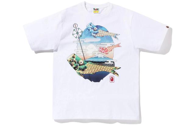 A BATHING APE SS22 KoinoboriCaep Flags Ape Head Tee T