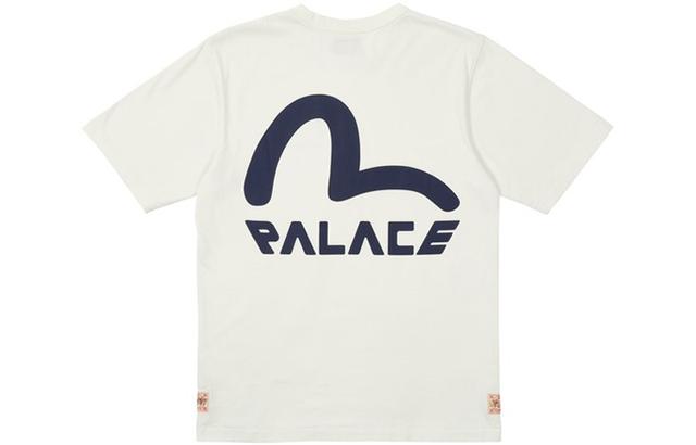 PALACE x EVISU Seagull T-Shirt Egret LogoT