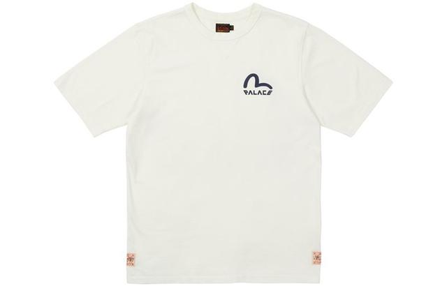 PALACE x EVISU Seagull T-Shirt Egret LogoT