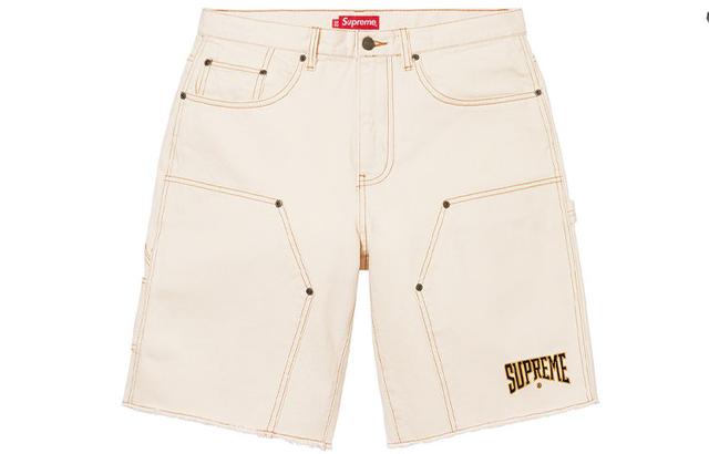 Supreme SS22 Week 17 Cutoff Double Knee Denim Painter Short Logo