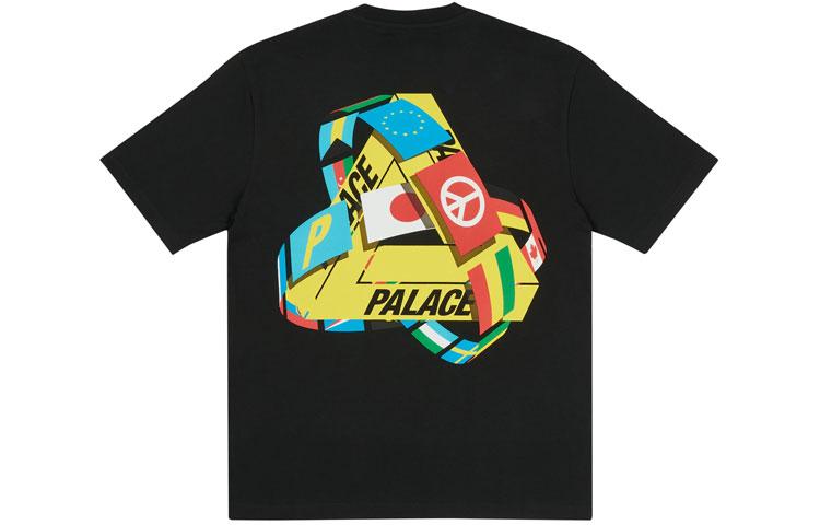 PALACE National Flag Triangle Print Short Sleeve T-shirt T