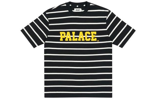 PALACE Healthily Stripe T-Shirt Black LogoT