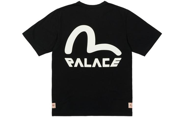 PALACE x EVISU Seagull T-Shirt Black LogoT