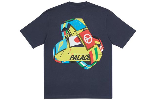 PALACE National Flag Triangle Print Short Sleeve T-shirt T