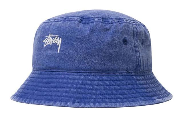 Stussy WASHED STOCK BUCKET HAT Logo