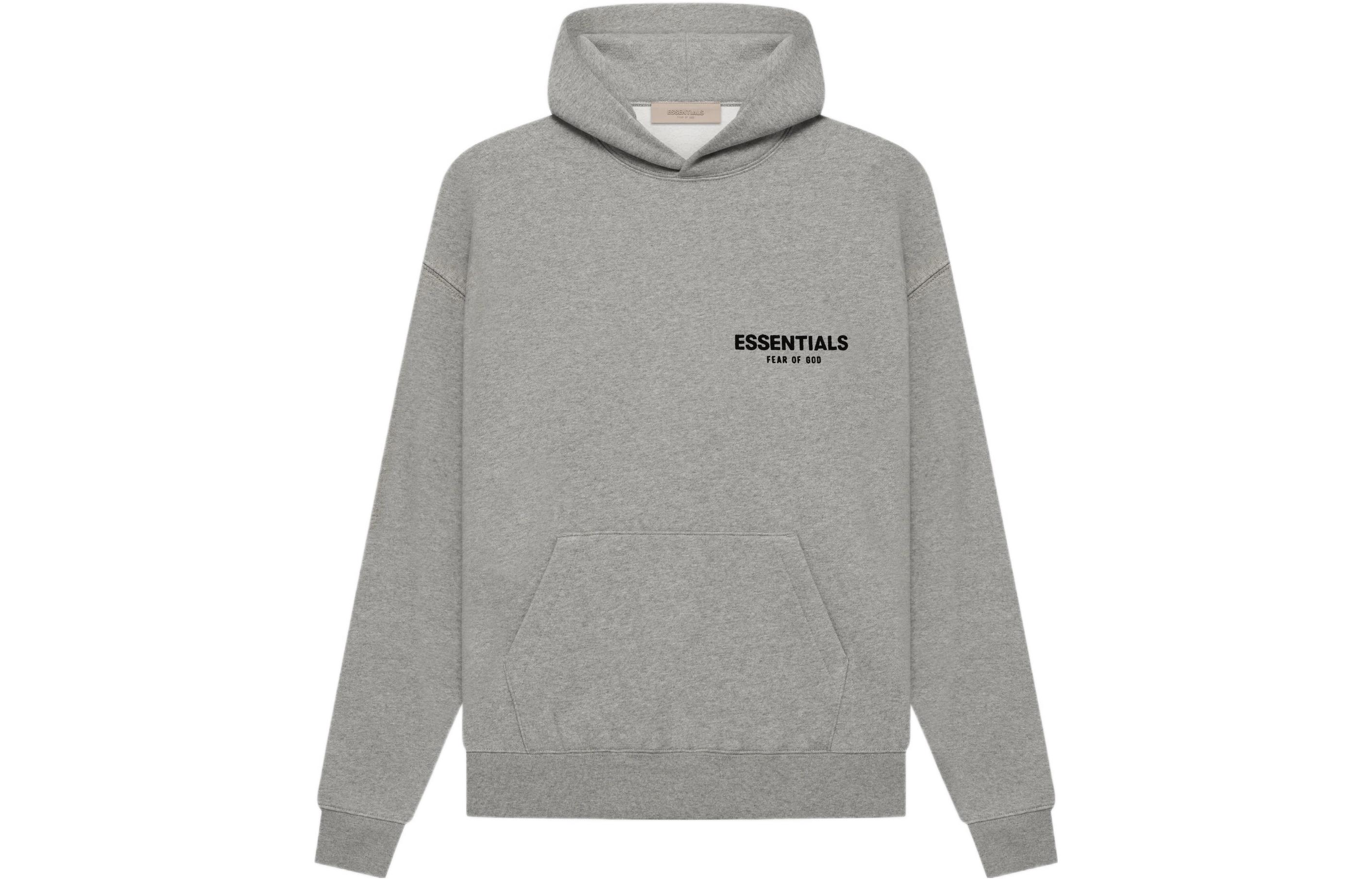 Fear of God Essentials SS22 Hoodie Dark Oatmeal Logo