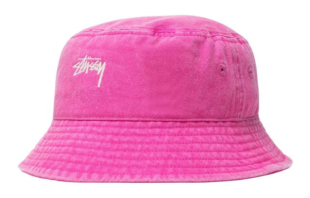 Stussy WASHED STOCK BUCKET HAT logo