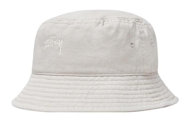 Stussy WASHED STOCK BUCKET HAT logo