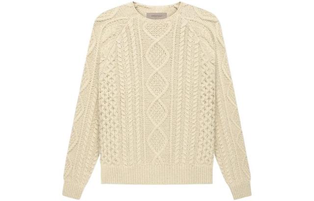 Fear of God Essentials FW22 Cable Knit Egg shell