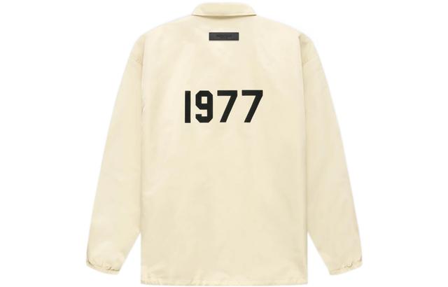 Fear of God Essentials FW22 1977 Nylon Coaches Jacket Egg shell Logo