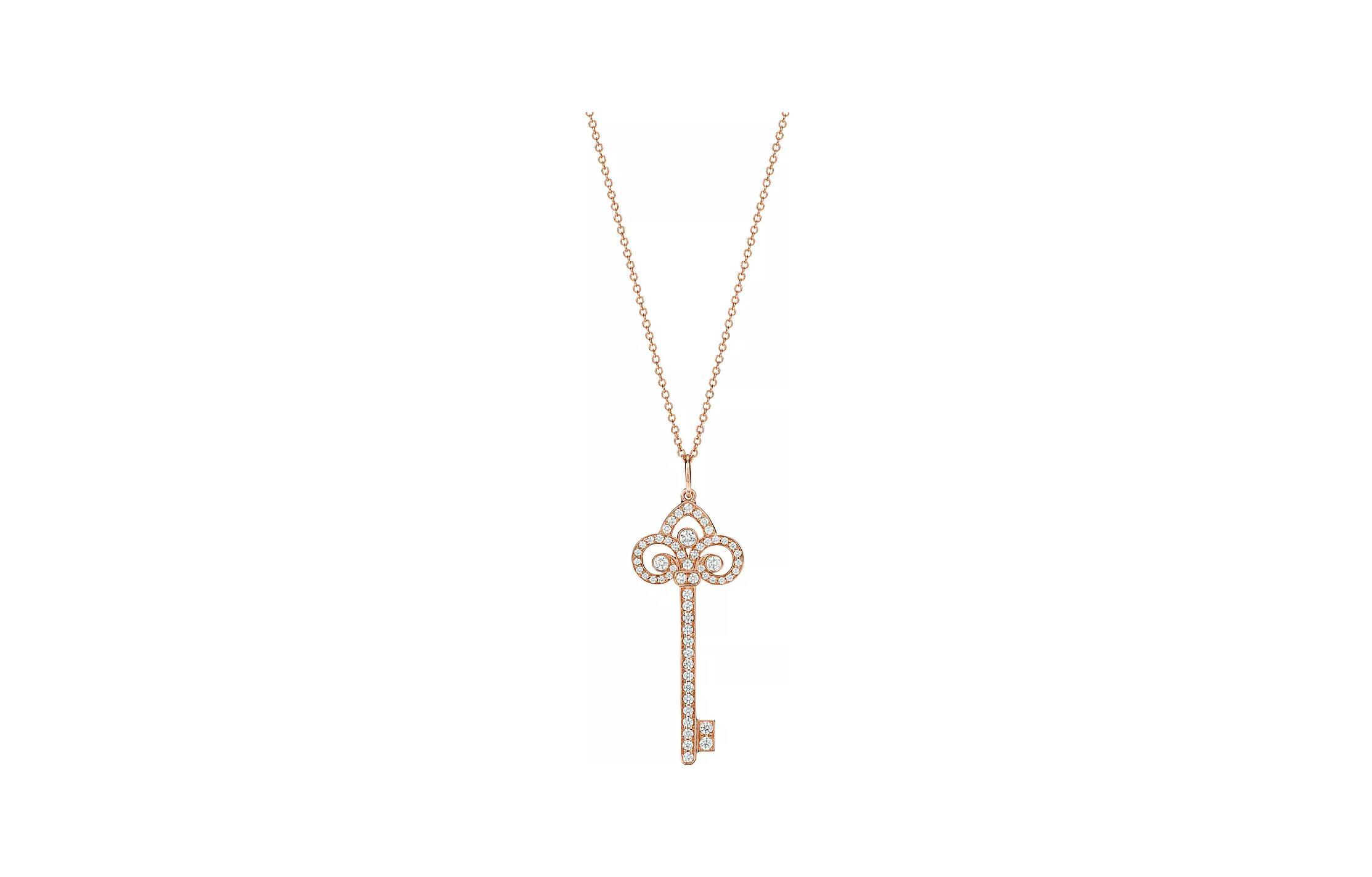 TIFFANY CO. Keys Fleur de Lis 18K