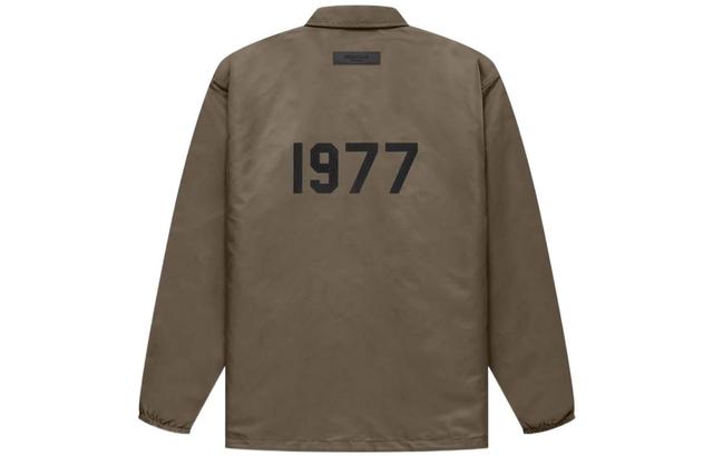 Fear of God Essentials FW22 Coaches Jacket Wood Logo