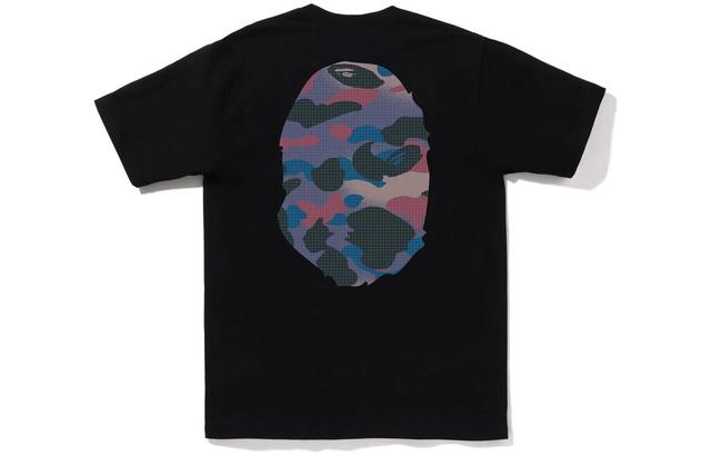 A BATHING APE Bape FW22 Grid Camo Big Ape Head Tee T