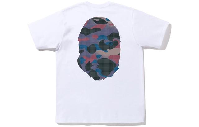 A BATHING APE Bape FW22 Grid Camo Big Ape Head Tee T