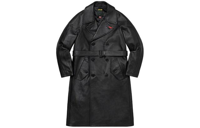 Supreme FW22 Week 8 x Schott Leather Trench Coat