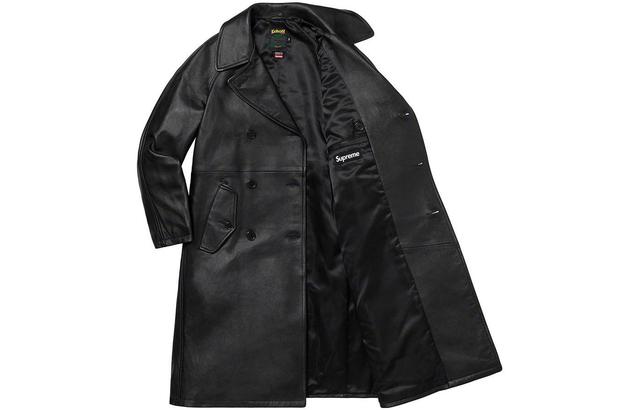 Supreme FW22 Week 8 x Schott Leather Trench Coat