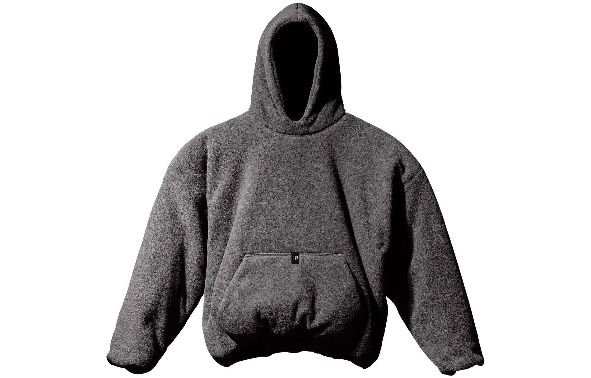 YEEZY x Gap x Balenciaga Dark Grey Polar Fleece Padded Hoodie