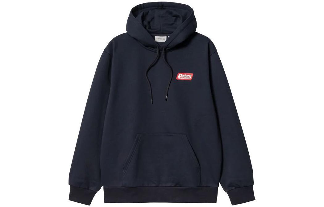 Carhartt WIP FW22 Hooded Freight Services Sweatshirt - Dark Navy Logo