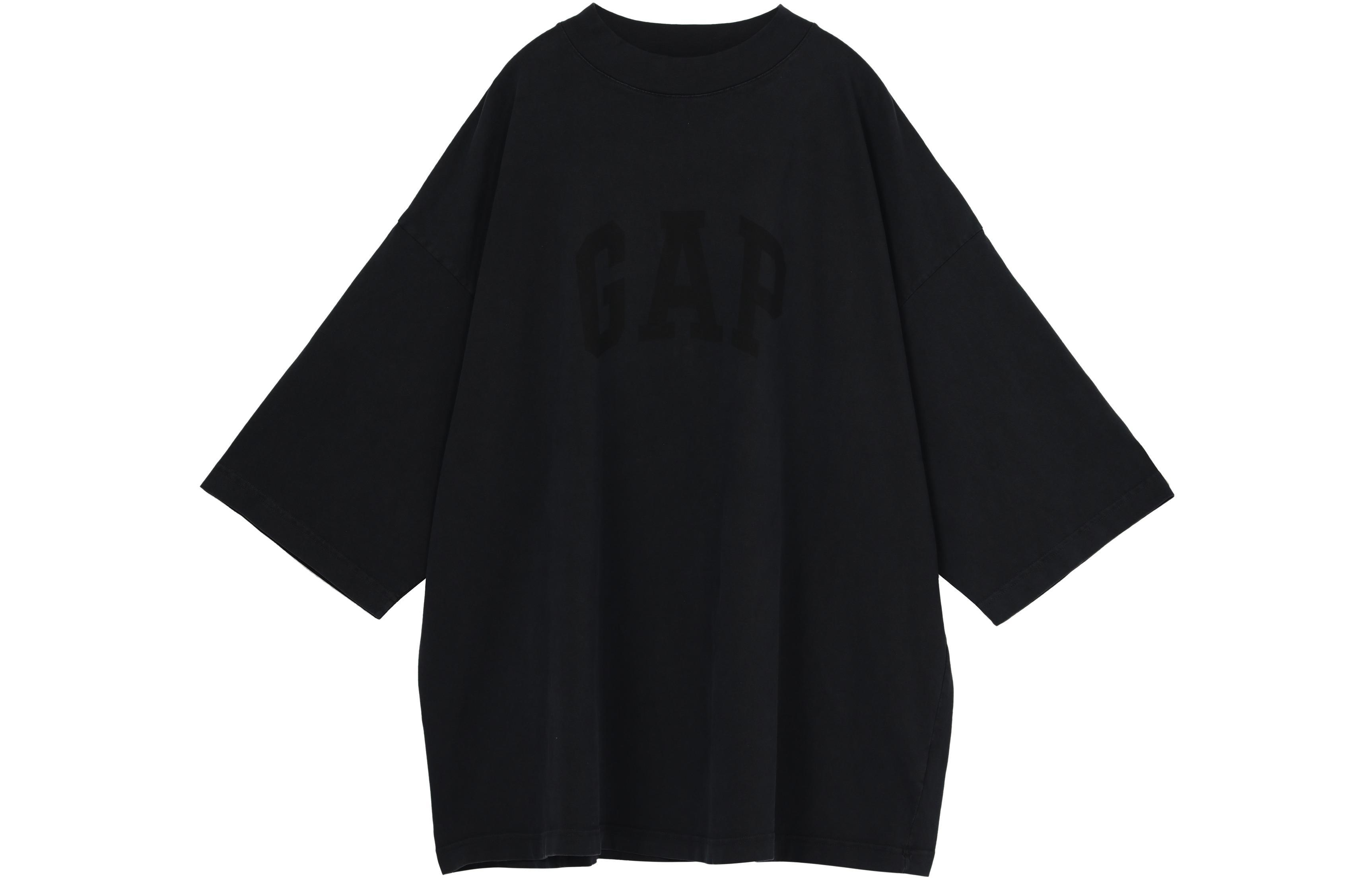 YEEZY x Gap x Balenciaga Washed Black 34 Sleeve Tee T