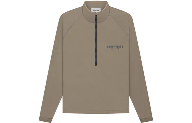 Fear of God Essentials FW21 Half Zip Track Jacket Harvest Logo