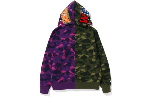 A BATHING APE Bape FW22 Color Camo Shark Full Zip Hoodie