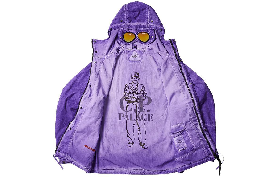 PALACE x C.P.Company FW22 Shell Goggle Jacket Purple