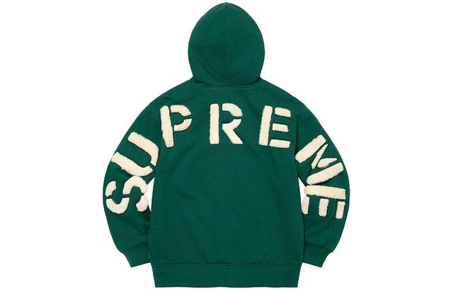 Supreme FW22 Week 17 Faux Fur Lined Zip Up Hooded Sweatshirt