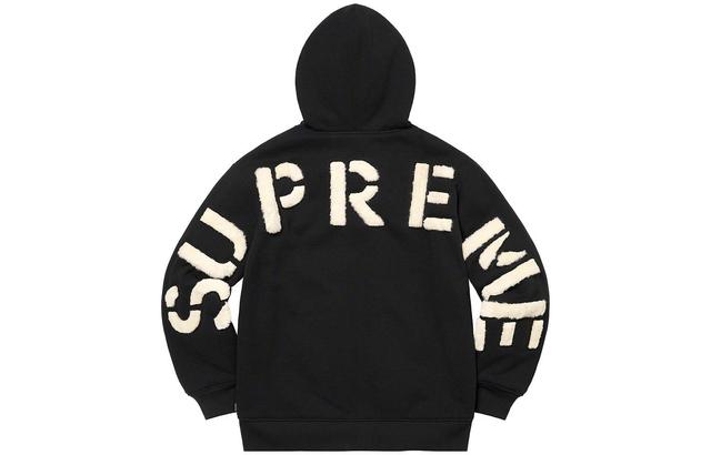 Supreme FW22 Week 17 Faux Fur Lined Zip Up Hooded Sweatshirt