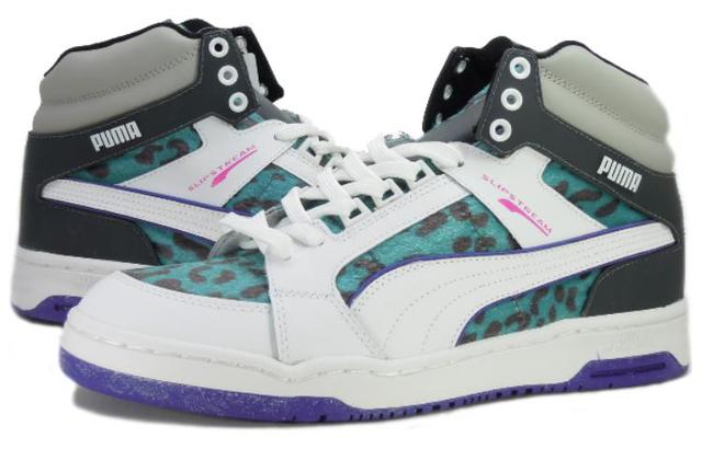 PUMA Slipstream Animal Lace Up "White Fluo Teal"