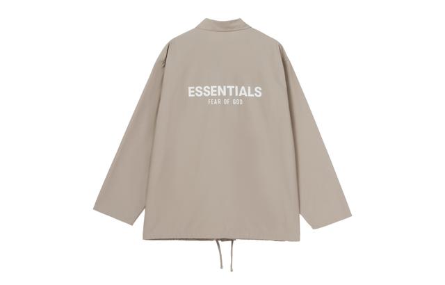 Fear of God Essentials FW20 Coach Jacket Moss Logo