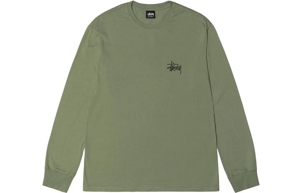 Stussy Basic Stssy Pigment Dyed Ls Tee LogoT