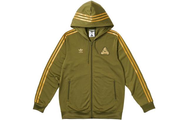 PALACE x adidas Originals Hooded Firebird Track Top Olive Logo