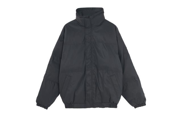 Fear of God Essentials Puffer Jacket Black FW20 Logo