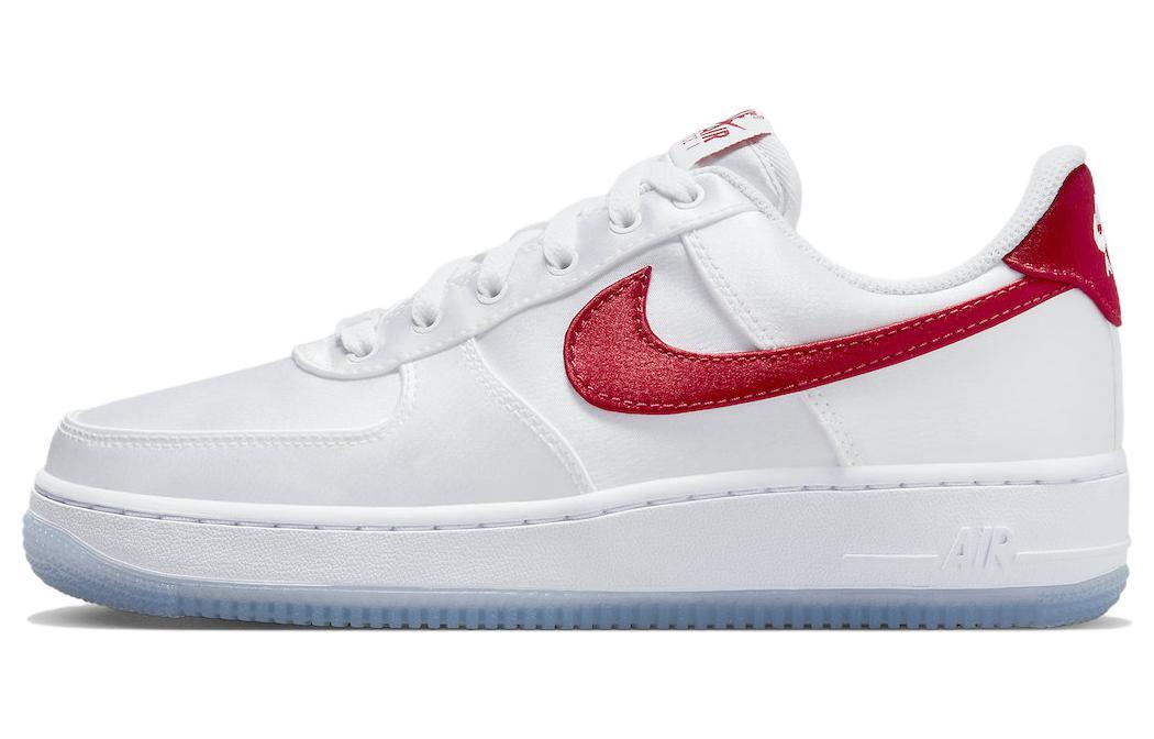 Nike Air Force 1 Low Satin "White Red"