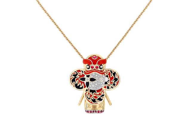 LOUIS VUITTON VIVIENNE RED LION DANCE 18K