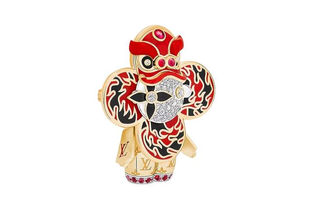 LOUIS VUITTON VIVIENNE RED LION DANCE 18K