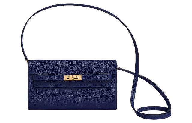 HERMES Kelly To Go Epsom 73 Bleu Saphir