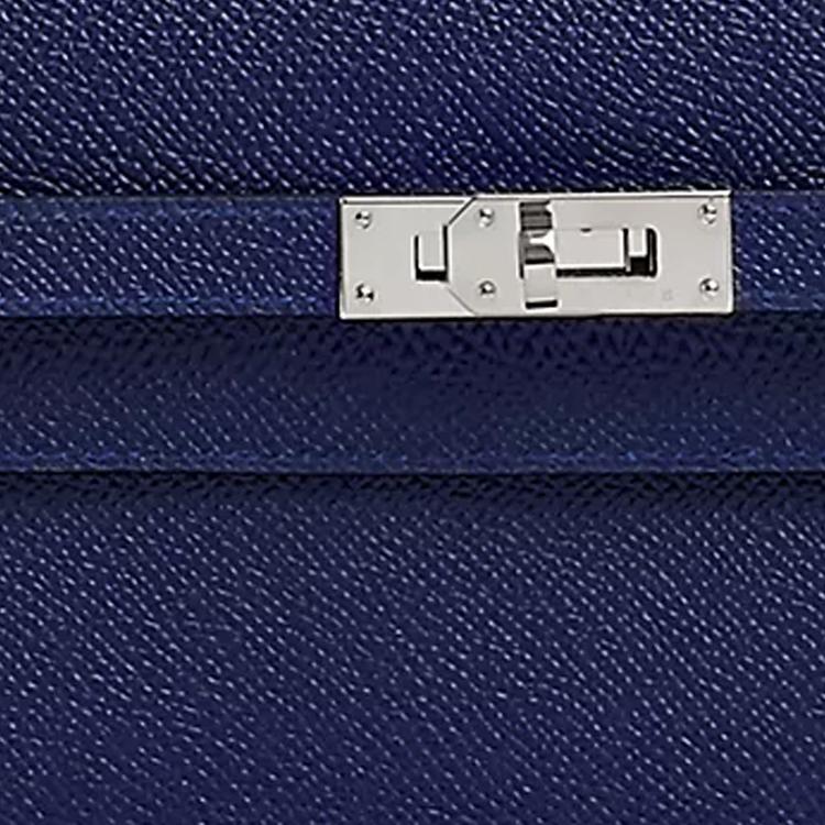 HERMES Kelly To Go Epsom 73 Bleu Saphir