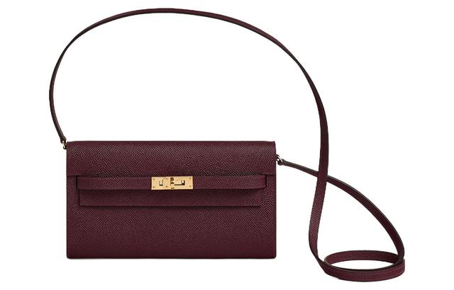 HERMES Kelly To Go Epsom 57 Bordeaux