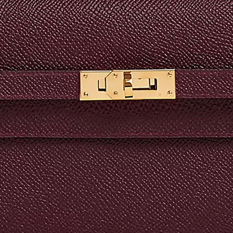 HERMES Kelly To Go Epsom 57 Bordeaux