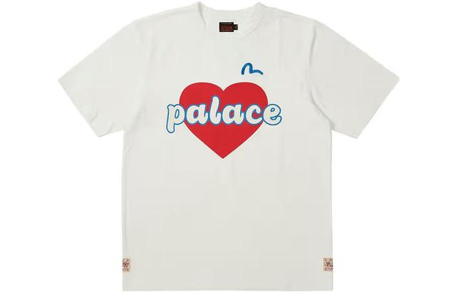 PALACE x EVISU 3.0 SS23 Heart T-Shirt White LogoT