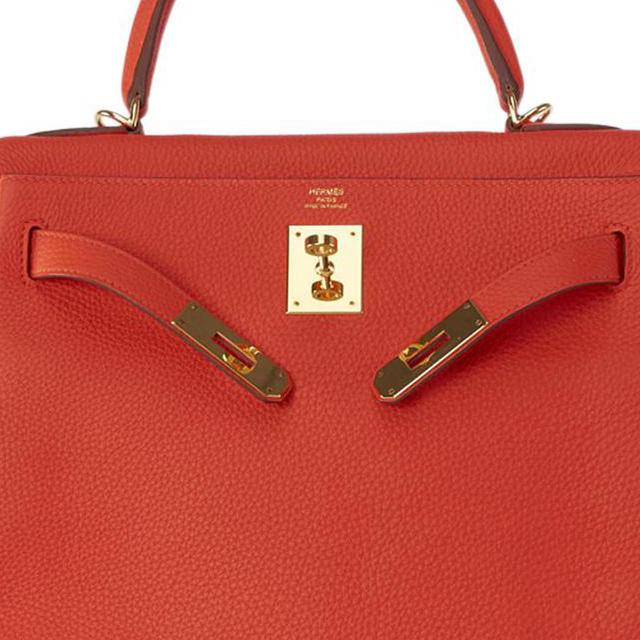 HERMES Kelly 28 Togo 9T Capucine