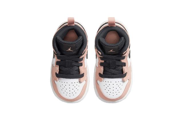 TD Air Jordan 1 Mid Pink Quartz