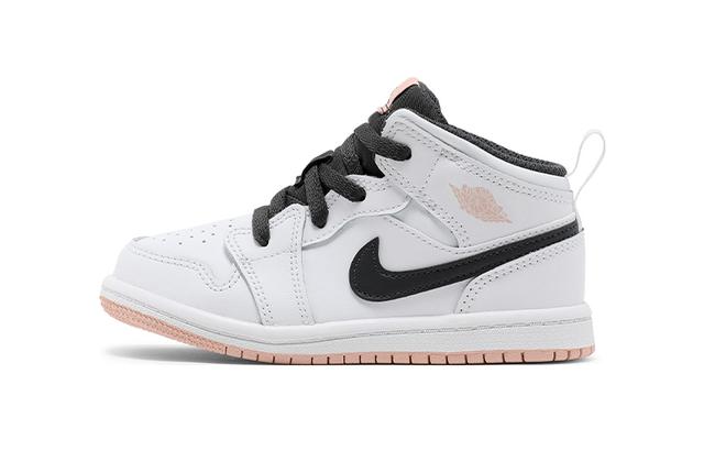 TD Air Jordan 1 Mid 'White Arctic Orange'