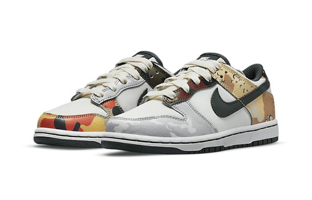 Nike Dunk Low SE "Sail Multi-Camo" LOGO