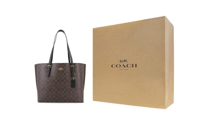 COACH Mollie 34 Logo Tote