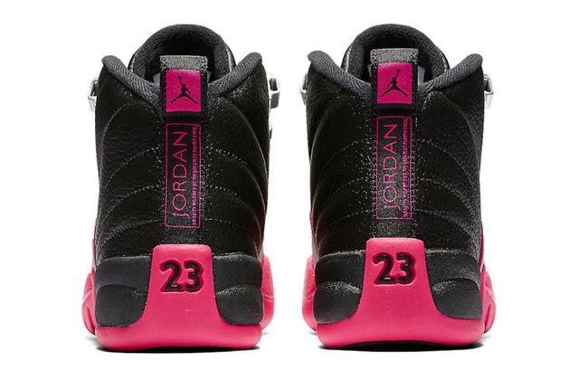 Jordan Air Jordan 12 Retro Black Deadly Pink GS