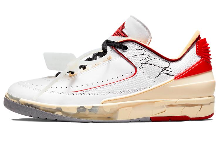 OFF-WHITE x Jordan Air Jordan 2 Retro Low SP "White and Varsity Red"